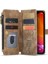 Iphone 12/12 Pro Telefon Kılıfı Birden Çok Kart Yuvası Iyi Korumalı Dayanıklı Fermue Cüzdan Pu Deri Telefon Kılıfı Stand -Brown (Yurt Dışından) 1