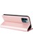 Iphone 12/12 Pro Telefon Kılıfı YK-001 Anti-Shock Anti-Shock Kapak Giyim Dayanıklı Manyetik Otomatik Absorbed Pu Deri Flip Cüzdan Kılıfı Stand-Rose Gold (Yurt Dışından) 2
