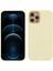 Iphone 12 Pro Max 6.7 Inç Için Yumuşak Dokunmatik Katı Silikon Tam Vücut Koruyucu Kasa - Krem Sarı (Yurt Dışından) 1