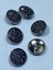 Kaban Mont Düğmesi / Metal Düğme / Antrasit Gümüş / 3 cm / 6'lı Set 2