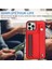 Iphone 12/12 Pro Kickstand Case Yb Deri Kaplama Serisi-5 Kart Tutucu Tpu Telefon Kapak-Kırmızı (Yurt Dışından) 3