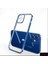 Ultra Ince Elektrografa Çerçevesi + Iphone 12 Pro Max Için Tpu Koruyucu Kapak - Blue (Yurt Dışından) 1