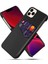 Kart Tutucu Bezi + Pu Deri Kaplı Pc Kapağı iPhone 12 Pro/iphone 12-Black Için (Yurt Dışından) 1