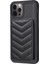 Iphone 12 Pro Max Slim Fit Wave Doku Telefon Kılıf Kart Tutucu Kickstand Tpu+Pu Deri Telefon Shell-Black (Yurt Dışından) 1