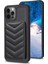 Iphone 12 Pro Max Slim Fit Wave Doku Telefon Kılıf Kart Tutucu Kickstand Tpu+Pu Deri Telefon Shell-Black (Yurt Dışından) 2