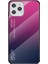 Iphone 12 Pro / 12 Için Gradyan Renk Temsilli Cam + Pc + Tpu Kabuğu - Gül / Mor (Yurt Dışından) 1