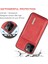 Iphone 12 /12 Pro - Red Için Kickstand ile Seri Pu Deri Manyetik Üç Katlı Cüzdan Telefon Kılıfı (Yurt Dışından) 4