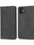 Iphone 12/12 Pro Telefon Kılıfı Önleme Önleme Pu Deri Cep Telefon Kılıfı Güçlü Manyetik Adsorpsiyon Flip Stand Cüzdan Telefon Shell-Black (Yurt Dışından) 1