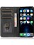 Iphone 12/12 Pro Telefon Kılıfı Önleme Önleme Pu Deri Cep Telefon Kılıfı Güçlü Manyetik Adsorpsiyon Flip Stand Cüzdan Telefon Shell-Black (Yurt Dışından) 2