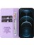 Iphone 12/12 Pro Telefon Kılıfı YK-001 Anti-Shock Anti-Chock Telefon Kapağı Giyim Dayanıklı Manyetik Otomatik Absorbed Pu Deri Deri Flip Cüzdan Kılıf Stand-Işık Mor (Yurt Dışından) 3