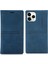 Otomatik Emici Folio Flip Pu Deri Deri Cüzdan Standı Telefon Kapağı Kabuğu Için iPhone 12/12 Pro-Mavi (Yurt Dışından) 1