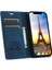 Otomatik Emici Folio Flip Pu Deri Deri Cüzdan Standı Telefon Kapağı Kabuğu Için iPhone 12/12 Pro-Mavi (Yurt Dışından) 4