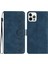 Iphone 12/12 Pro Pro Butterfly Için Stand-Mavi ile Pu Deri Cüzdan Kapağı (Yurt Dışından) 1