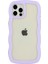 Iphone 12/12 Pro Wavy Edge Renk Çerçevesi Şeffaf Arka Kapak Yumruğu Geçirmez Pc+Tpu Telefon Vaka-Doğru (Yurt Dışından) 1