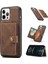 Iphone 12 Pro/iphone 12 Için Çıkarılabilir Manyetik Cüzdan Deri Kaplamalı Tpu Kılıfı - Kahverengi (Yurt Dışından) 1