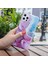Iphone 12 Pro Max Yumuşak Tpu Kasa Şık Mermer Desen Imd Koruyucu Telefon Geri Kapak Pembe/mavi (Yurt Dışından) 4