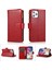 Iphone 12 Pro Max Telefon Kılıfı Çılgın At Deri Kaplamalı Tpu Cüzdan Telefon Stand Kılıfı 9 Kart Yuvası Kickstand Shell -Ed -Red (Yurt Dışından) 1