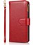 Iphone 12 Pro Max Telefon Kılıfı Çılgın At Deri Kaplamalı Tpu Cüzdan Telefon Stand Kılıfı 9 Kart Yuvası Kickstand Shell -Ed -Red (Yurt Dışından) 2
