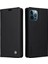 Iphone 12/12 Pro Telefon Kılıfı YK-001 Anti-Shock Anti-Shock Kapak Giyim Dayanıklı Manyetik Otomatik Absorbed Pu Deri Deri Flip Cüzdan Kılıfı Stand-Black (Yurt Dışından) 1