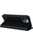 Iphone 12/12 Pro Telefon Kılıfı YK-001 Anti-Shock Anti-Shock Kapak Giyim Dayanıklı Manyetik Otomatik Absorbed Pu Deri Deri Flip Cüzdan Kılıfı Stand-Black (Yurt Dışından) 2