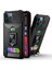 Iphone 12 Pro Max Telefon Kılıfı Kamera Kaydırıcısı Hibrit Telefon Kılıfı Kart Tutucu ile Döner Kickstand Shell -Black (Yurt Dışından) 1
