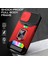 Iphone 12 Pro Max Telefon Kılıfı Kamera Kaydırıcısı Hibrit Telefon Kılıfı Kart Tutucu ile Döner Kickstand Shell -Black (Yurt Dışından) 4