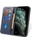 Buzağı Doku Deri Kapağı Iphone 12 Pro Max 6.7 Inç, Manyetik Stand Telefon Kılıf Cüzdanı - Mavi (Yurt Dışından) 4