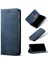 Kot Kumaş Doku Cüzdan Deri Deri Cep Telefonu Koruyucu Kapak Iphone 12 Pro/iphone 12 - Mavi (Yurt Dışından) 1