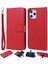Iphone 12 Pro Max-Red Için Fall Anti-Fall Manyetik Çıkarılabilir 2'si Bir Arada Stand Stand Tasarım Deri Kılıf (Yurt Dışından) 1