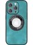 Iphone 12 Pro Max Logo Için Manyetik Kılıf Pu Deri+Pc+Tpu Hibrit Koruyucu Telefon Kapak Yeşil (Yurt Dışından) 2