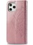 Iphone 12 Pro/iphone 12 Için Kabartmalı Mandala Çiçek Deri Cüzdan Stand Kılıfı - Gül Altın (Yurt Dışından) 2