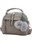 Gri Püskül Messenger Omuz Çantası Kadınlar Için Kız Moda Postacı Çantası Pu Deri Çanta Bayan Boston Hairball Crossbody Tote Çanta (Yurt Dışından) 1
