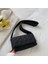Siyah Moda Dokuma Pamuk Yastıklı Kadın Omuz Çantası Kış Naylon Yastıklı Kapitone Alışveriş Çantaları Kadın Örgü Çanta Crossbody Çanta (Yurt Dışından) 1
