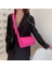 Siyah Moda Dokuma Pamuk Yastıklı Kadın Omuz Çantası Kış Naylon Yastıklı Kapitone Alışveriş Çantaları Kadın Örgü Çanta Crossbody Çanta (Yurt Dışından) 2