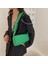 Siyah Moda Dokuma Pamuk Yastıklı Kadın Omuz Çantası Kış Naylon Yastıklı Kapitone Alışveriş Çantaları Kadın Örgü Çanta Crossbody Çanta (Yurt Dışından) 5