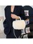 Sarı Kadınlar Zarif Crossbody Çanta Kabarık Peluş Bulut Çanta Çanta Dokuma Kolu Kadın Omuz Marka Çanta Kızlar Küçük Tote Çantalar (Yurt Dışından) 5