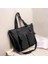 Siyah Sarkık Kadın Çantası Shopper Basit Moda Fermuar Çanta Naylon Su Geçirmez Katı Crossbody Kadınlar Için Büyük Kapasiteli Tote Omuz Çantaları (Yurt Dışından) 1