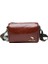 Kırmızı Kahverengi Moda Kadınlar Için Günlük Kullanım Cüzdan Çanta Yağ Balmumu Deri Vintage Crossbody Pu Deri Cep Telefonu Omuz Çantası Postacı Çantası (Yurt Dışından) 1