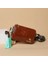 Kırmızı Kahverengi Moda Kadınlar Için Günlük Kullanım Cüzdan Çanta Yağ Balmumu Deri Vintage Crossbody Pu Deri Cep Telefonu Omuz Çantası Postacı Çantası (Yurt Dışından) 3