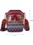 Püskül Saçaklı Tote Çanta Crossbody Omuz Çantası Geniş Kayış Lüks Tasarımcı Çanta ile Kırmızı Bohem Örgü Kova Crossbody Çanta (Yurt Dışından) 1