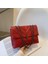 Stil 1 Kırmızı Moda Kadın Pu Messenger Çanta Casual Bayanlar Zincir Düz Renk Flap Çanta Moda Cep Telefonu Crossbody Messenger Çanta (Yurt Dışından) 1
