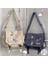 Beyaz Bölüm Naylon Çanta Omuz Çantası Büyük Kapasiteli Genç Kızlar Için Crossbody Çanta Erkekler Harajuku Messenger Çanta Öğrenci Okul Çantaları Sac (Yurt Dışından) 2