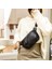 Siyah Yeni 100% Hakiki Deri Kadın Bel Çantaları Lüks Marka Omuz Çantaları Zincir Kemer Crossbody Moda Ilk Katman Dana Kadın Çantası (Yurt Dışından) 5