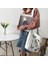 Siyah Kelebek Baskı Kadın Kanvas Omuz Çantası Pamuklu Kumaş Crossbody Çanta Bayan Büyük Kapasiteli Messenger Çanta Ipli Kayış Tasarım (Yurt Dışından) 5