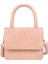 Pembe Saf Renk Flap Kadın Moda Deri Mini Omuz Çantaları Bayan Taş Desen Rahat Saf Renk Flap Tote Messenger Çanta (Yurt Dışından) 1