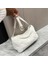 Beyaz Premium Gri Peluş Çanta Kabarık Taklit Kürk Tasarımcı Çanta Kadınlar Için Eşkenar Dörtgen Desen Deri Omuz Çantaları Kadın Kare Tote Çanta (Yurt Dışından) 1