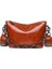 Kahverengi Kadın Çantası Trend Omuz Çantası Moda Doku Basit Tüm Maç Çantalar %100 Dana Derisi Crossbody Çanta Retro Katı Yağ Balmumu Cilt (Yurt Dışından) 1