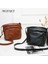 Siyah Omuz Çantası Moda Kadın Pu Deri Omuz Çantası Düz Renk Crossbody Messenger Çanta Kadın Casual Bayanlar Için Anne Küçük Fermuar Çanta (Yurt Dışından) 2