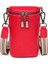 Kırmızı 100% Hakiki Deri Mini Kadın Çanta Yeni Tasarımcı Dana Kadın Crossbody Çanta Lüks Marka Bayanlar Omuz Cep Telefonu Çantası (Yurt Dışından) 1