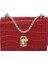 Kırmızı Kadınlar Saf Mini Zincir Omuz Çantaları Pu Deri Gençlik Bayanlar Küçük Kare Çanta Pu Deri Rahat Messenger Crossbody Çanta (Yurt Dışından) 1